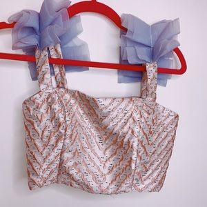 Crop top with matching shorts SOLD SEPERATELY